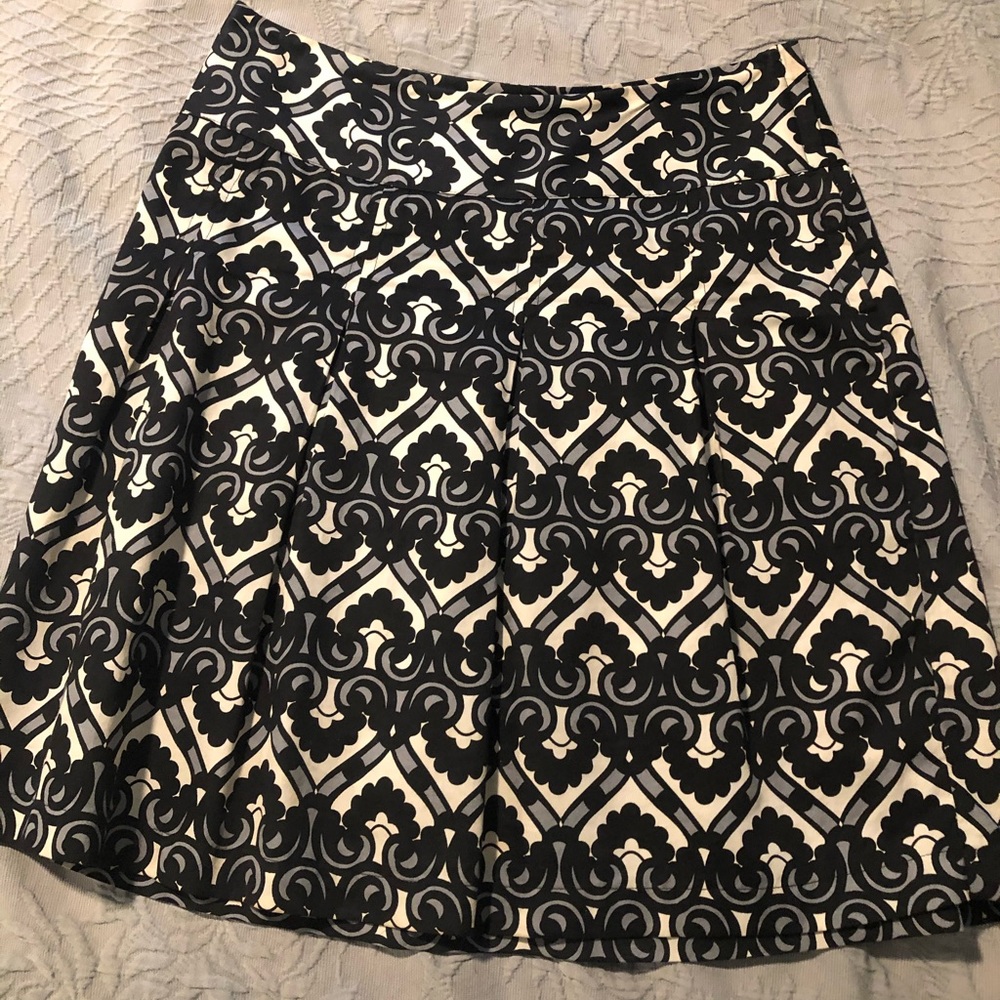 Pleated Skirt with Interesting Pattern.